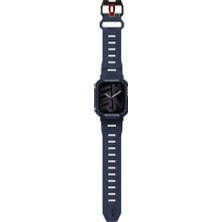 Skinarma Apple Watch 44 mm Uyumlu 2in1 Tpu Kasa Koruyuculu Silikon Kordon Mecha Lacivert