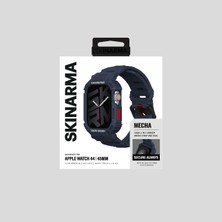 Skinarma Apple Watch 44 mm Uyumlu 2in1 Tpu Kasa Koruyuculu Silikon Kordon Mecha Lacivert