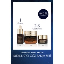 Estee Lauder Advanced Night Repair Aydınlatıcı Göz Bakım Seti - Supercharged Göz Kremi 15ml + 5ml, Serum 7ml