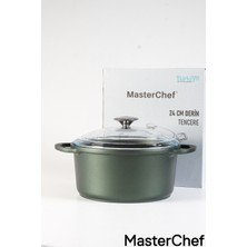 Master Chef  Alüminyum Döküm Derin Tencere – 24 cm Yeşil