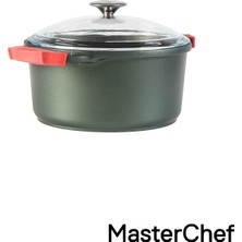 Master Chef  Alüminyum Döküm Derin Tencere – 24 cm Yeşil