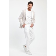Savira Slimfit Erkek Spor Ceket Şal Yaka Drop 6 Örme Kumaş