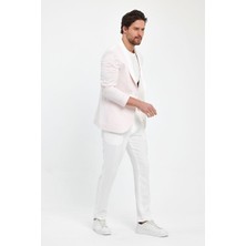 Slimfit Erkek Spor Ceket Şal Yaka Drop 6 Örme Kumaş