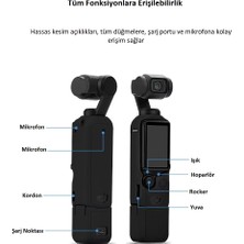 Teknoroket Djı Osmo Pocket 3 Aksesuar Seti (9 Parça Silikon Kılıflar , Kayış , Lens ve Ekran Koruyucu Dji)