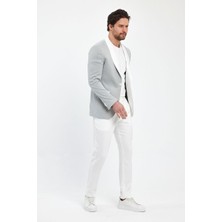 Savira Slimfit Erkek Spor Ceket Şal Yaka Drop 6 Örme Kumaş