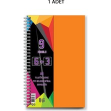 Spiralli PP Kapak 6+3 225 Yaprak 9 Ayraçlı Defter