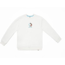 Raining Animals Koi Balığı Nakışlı Sweatshirt Özel Tasarım Nox Unisex Şardonlu