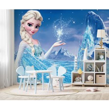 Wall Decorium Frozen Kar Kardeşliği Elsa Çocuk Odası Duvar Kağıdı