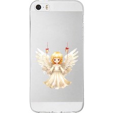 Zeyno Apple Iphone 5s Uyumlu Melek Çocuk  Desenli Silikon Kılıf