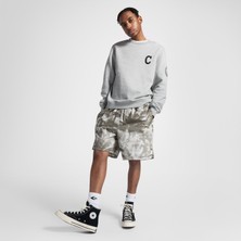 Converse Classic Desenli Erkek Gri Şort