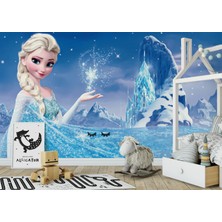 Wall Decorium Frozen Kar Kardeşliği Elsa Çocuk Odası Duvar Kağıdı