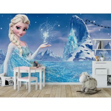 Wall Decorium Frozen Kar Kardeşliği Elsa Çocuk Odası Duvar Kağıdı