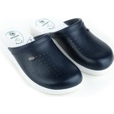 Gezer 04768-24 Yazlık Sabo Erkek Terlik Lacivert Beyaz