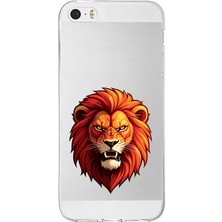Zeyno Apple Iphone 5s Uyumlu Kral Aslan  Desenli Silikon Kılıf