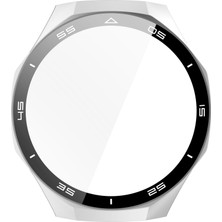Daart Huawei Watch Gt 5 Pro 46MM Pc Ölçekli Tasarım Izle Kılıfı ile Temperli Cam Ekran Filmi (Yurt Dışından)