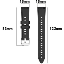 Daart Huawei Watch Gt 5 Pro 42MM / Gt 5 41MM / Gt 4 41MM Saat Kayışı 18MM Dokulu Silikon Bant (Yurt Dışından)