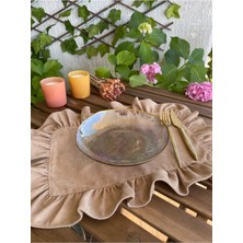 Bej Tam Fırfırlı Amerikan Servis Sunum 2 ‘li