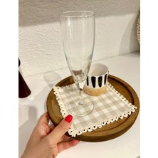 2 Li Dantelli Bej Pötikare Kokteyl Sunum Peçetesi