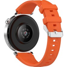 Redmud Teknoloji Huawei Watch Gt4 41 mm ve Gt5 41 mm ile Uyumlu 18 mm Kordon Ayarlanabilir Tokalı Soft Silikon Kayış