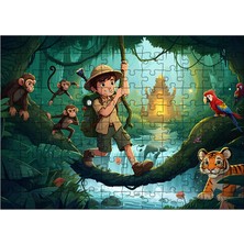 Ahşap Mdf Puzzle Yapboz Ormanda Gizemli Macera 120 Parça 25*35 cm