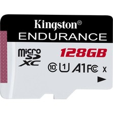 Universal Kingston SDCE-128GB 128GB Microsdxc Endurance 95R-45W C10 A1 Uhs-I Card Only Hafıza Kartı