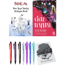 Çiçek Ekspresi ve Her Şeyi Yanlış Anlayan Kedi 2'li Set - Kalem