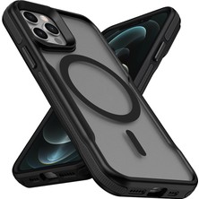 M.tk moveteck iPhone 11 Pro Max Kılıf Köşe Korumalı Mat Magsafe Şarj Özellikli Kamera Yükseltili 3D Renkli Kaymaz Tırtıklı Kenar