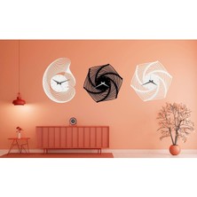 Pierre Dekoratif Metal Duvar Saati 60X60 cm
