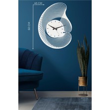 Chic Dekoratif Metal Duvar Saati 60X45 cm