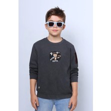 Erkek Çocuk 3 Iplik Sweat Sırt Baskılı Ribanalı E19