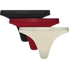 Calvin Klein 3'lü Tanga 000QD5244E