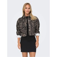 Onlanlıe Ls Aop Jacket Pnt   Only Leopar Ceket