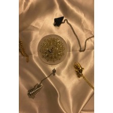 Rahan Pandül Sarkaç Doğal Taş Pandül ve Arındırma Temizleme Doğal Selenit Taşı Pirinç Pandül Melek Taşı Kinesiyoloji Enerji Çalışmalarına Özel Radyestezi 7 Çakra Aum Om