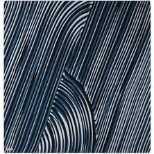 Bursa İpek Indigo Illüzyon Desen Twill Ipek Eşarp