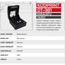 Kodprınt DT-381TERMAL 203DPI Barkod Yazıcı (Usb)