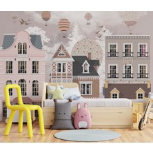 Wall Decorium Tarihi Evler ve Tarihi Sokaklar Çocuk Odası Duvar Kağıdı