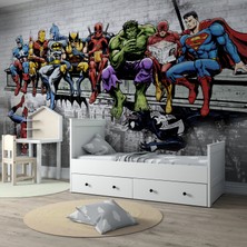Wall Decorium Süper Kahramanlar Örümcek Adam Çocuk Odası Duvar Kağıdı
