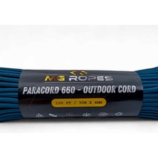 Mg Ropes Polyester Paracord Ip 4 mm Petrol Renk 30 Metre