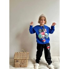 Arbi Kids Erkek Çocuk Mavi Brawl Starsüçiplik Şardonlu Takım