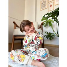 Nina Kids Paw Patrol Erkek Pijama Takımı Mavi - 3-4