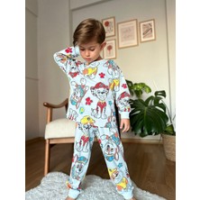 Nina Kids Paw Patrol Erkek Pijama Takımı Mavi - 3-4