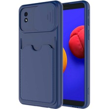 ZORE Galaxy A01 Core Kılıf ​Kartix Kapak-Lacivert