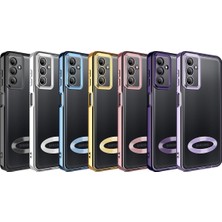 ZORE Galaxy A54 Kılıf Kamera Korumalı Logo Gösteren Omega Kapak-Siyah