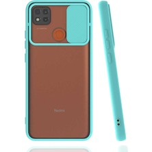 ZORE Xiaomi Redmi 9c Kılıf Zore Lensi Kapak-Turkuaz