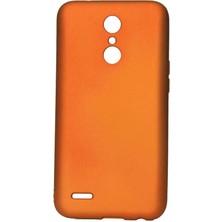 ZORE Lg K8 Kılıf Zore Premier Silikon Kapak-Turuncu