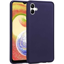 ZORE Galaxy A04 Kılıf Zore Premier Silikon Kapak-Lacivert