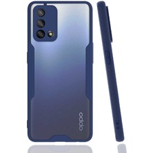 ZORE Oppo A74 4g Kılıf Zore Parfe Kapak-Lacivert