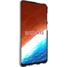 ZORE Galaxy A12 Kılıf Süper Silikon Kapak-Renksiz