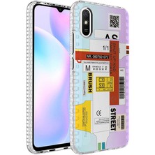 ZORE Xiaomi Redmi 9A Kılıf Airbag Kenarlı Renkli Desenli Silikon Zore Elegans Kapak-No2