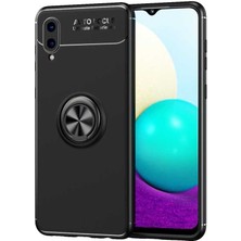 ZORE Galaxy A02 Kılıf Ravel Silikon Kapak-Siyah